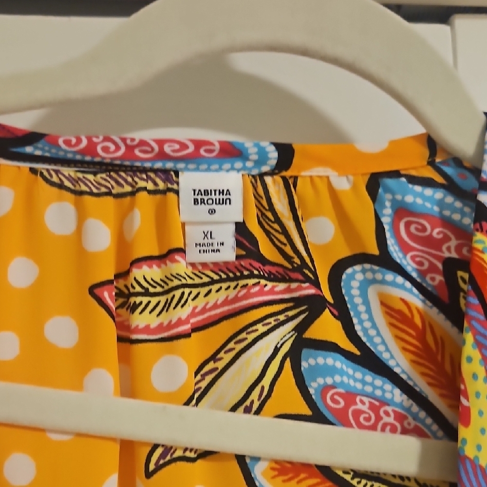 Tabitha Brown X Target Floral Maxi Robe/Cover Up Xl - Picture 4 of 7